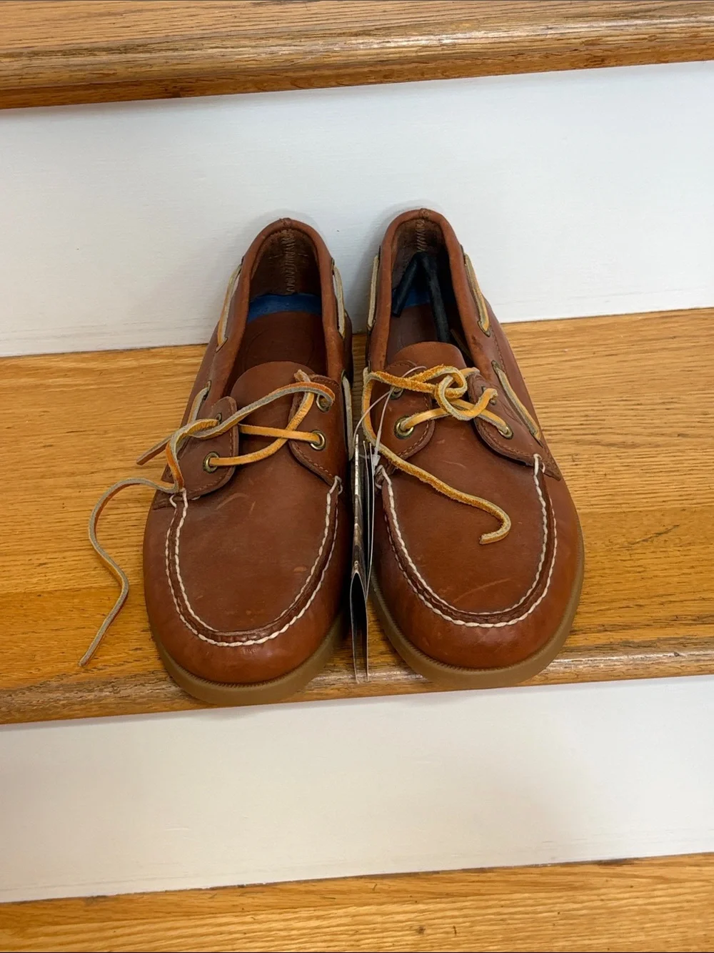 Sperry Men's Brown Leather 2-Eye Boat Shoes